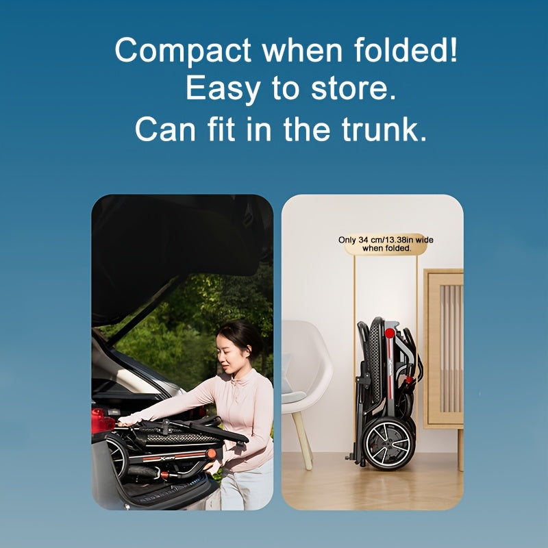 Portable Electric Wheelchair - 39-lb Ultra-Lightweight Foldable Mobility Scooter with 18-Mile Range, 4-Wheel -Absorbing Design, No Assembly Required, Airplane-Friendly Chair w/Charger & Toolkit for Travel (s & Seniors)