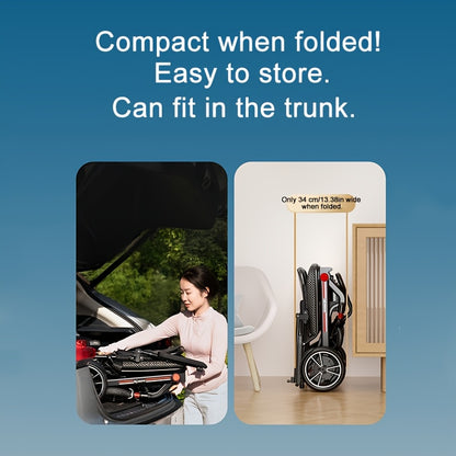 Portable Electric Wheelchair - 39-lb Ultra-Lightweight Foldable Mobility Scooter with 18-Mile Range, 4-Wheel -Absorbing Design, No Assembly Required, Airplane-Friendly Chair w/Charger & Toolkit for Travel (s & Seniors)