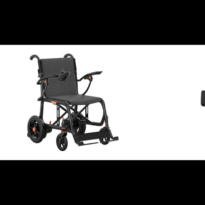 Carbon Fiber 25 Mile Long Range Adult Electric Wheelchair No Installation, One-Step Folding And Unfolding, Lightweight 15Kg, 300Lbs Load Capacity, Compact Enough to Fit in Luggage, Perfect for Travel, Park & Beach Outings, Portable Power Chair