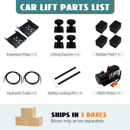 7000lb to 8000lb car lift designed for home garage workshop auto repair, suitable for sedan SUV pickup and most universal vehicles, ideal for maintenance inspection and underbody work.
