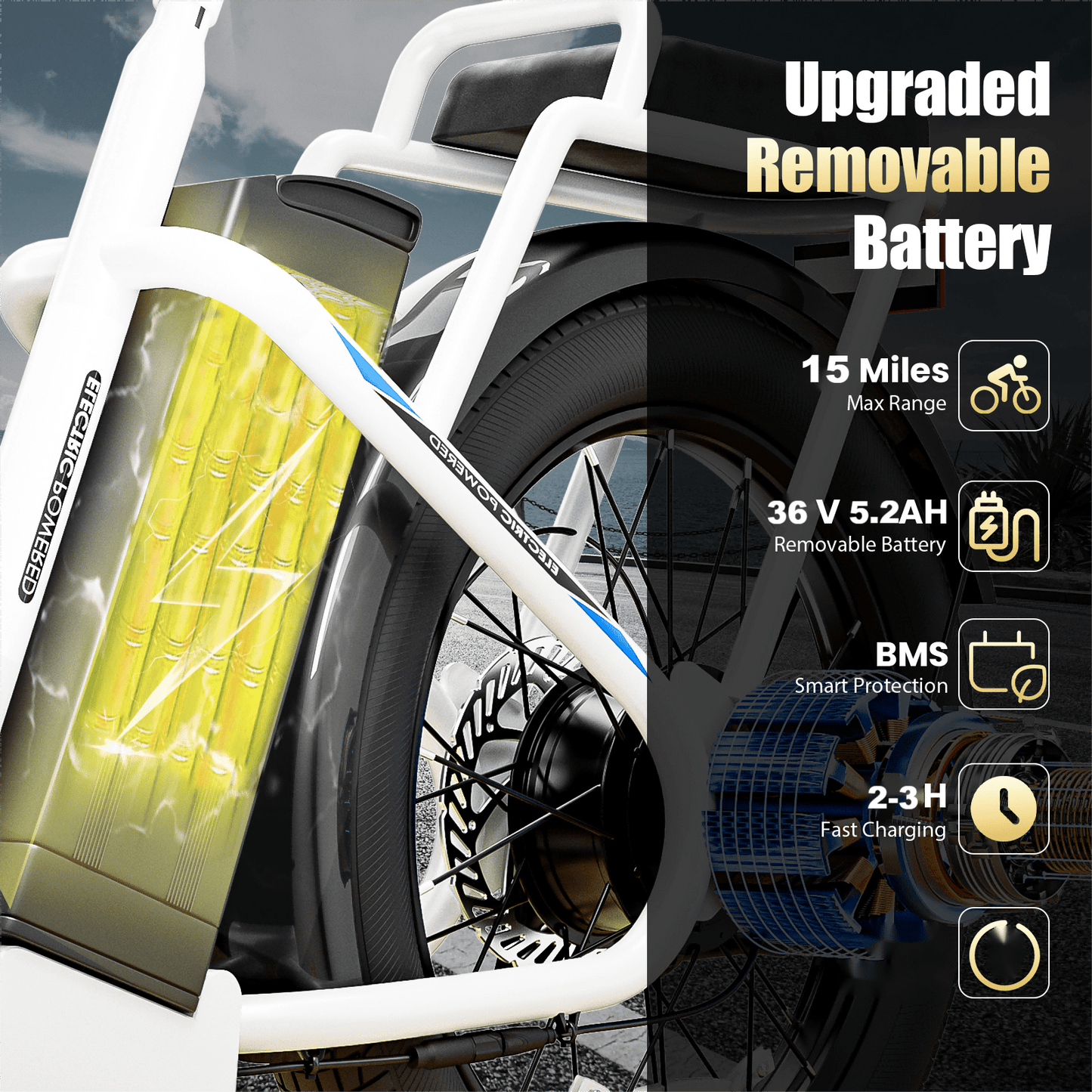 Adults Off-Road Electric Scooter with Seats, 500W Motor & 7800mAh Lithium Battery, 30Miles Range & 20MPH Top Speed E Scooter for Commuting, 20" X 3" Off-Road Tires, Front Shock Absorber, Adjustable Electric Scooter for Adults