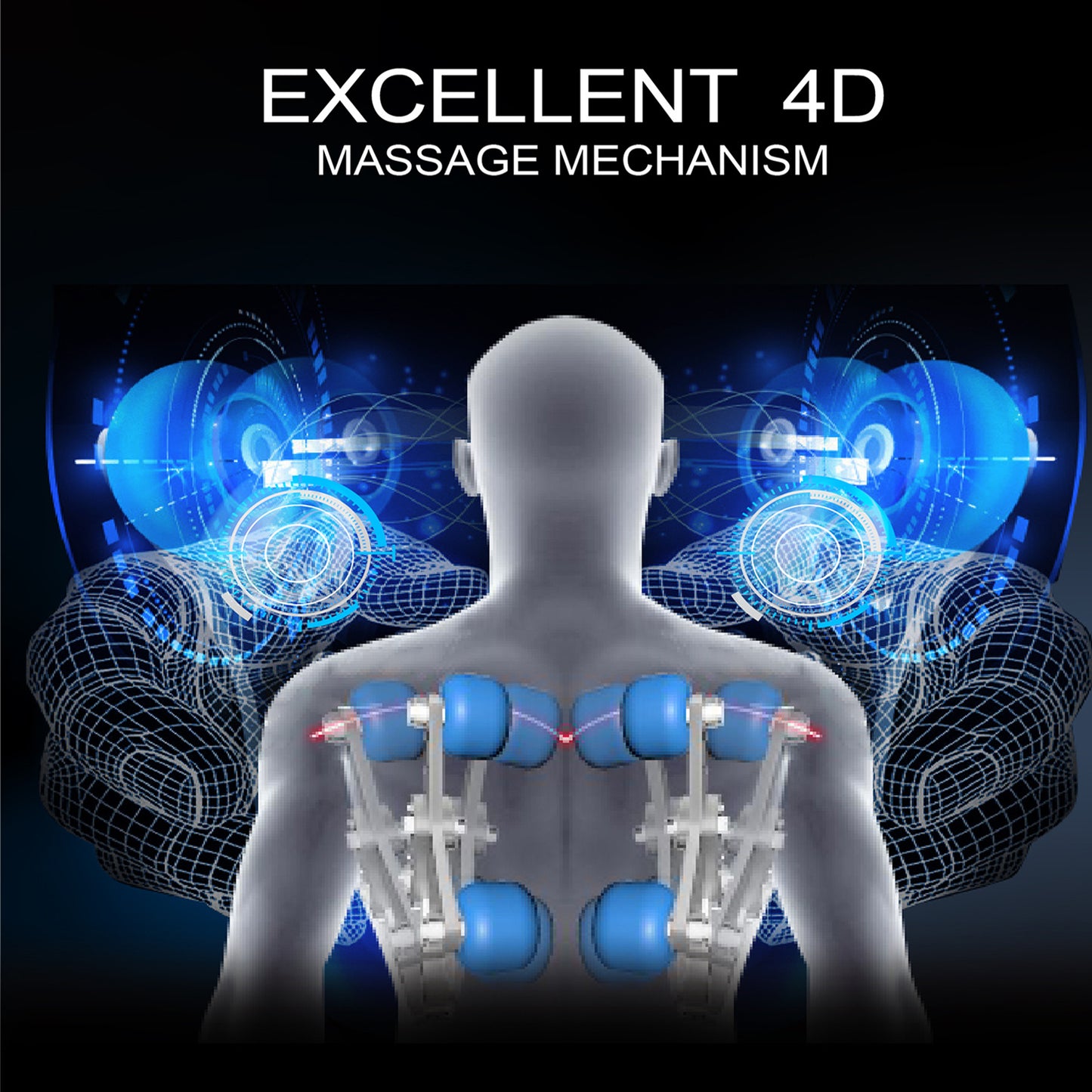 Upgraded Version 4D Massage Chair Zero Gravity | Full Body Massage Chair and Recliner AI Voice Control Automatic Leg Rest Calf and Foot Roller Heating