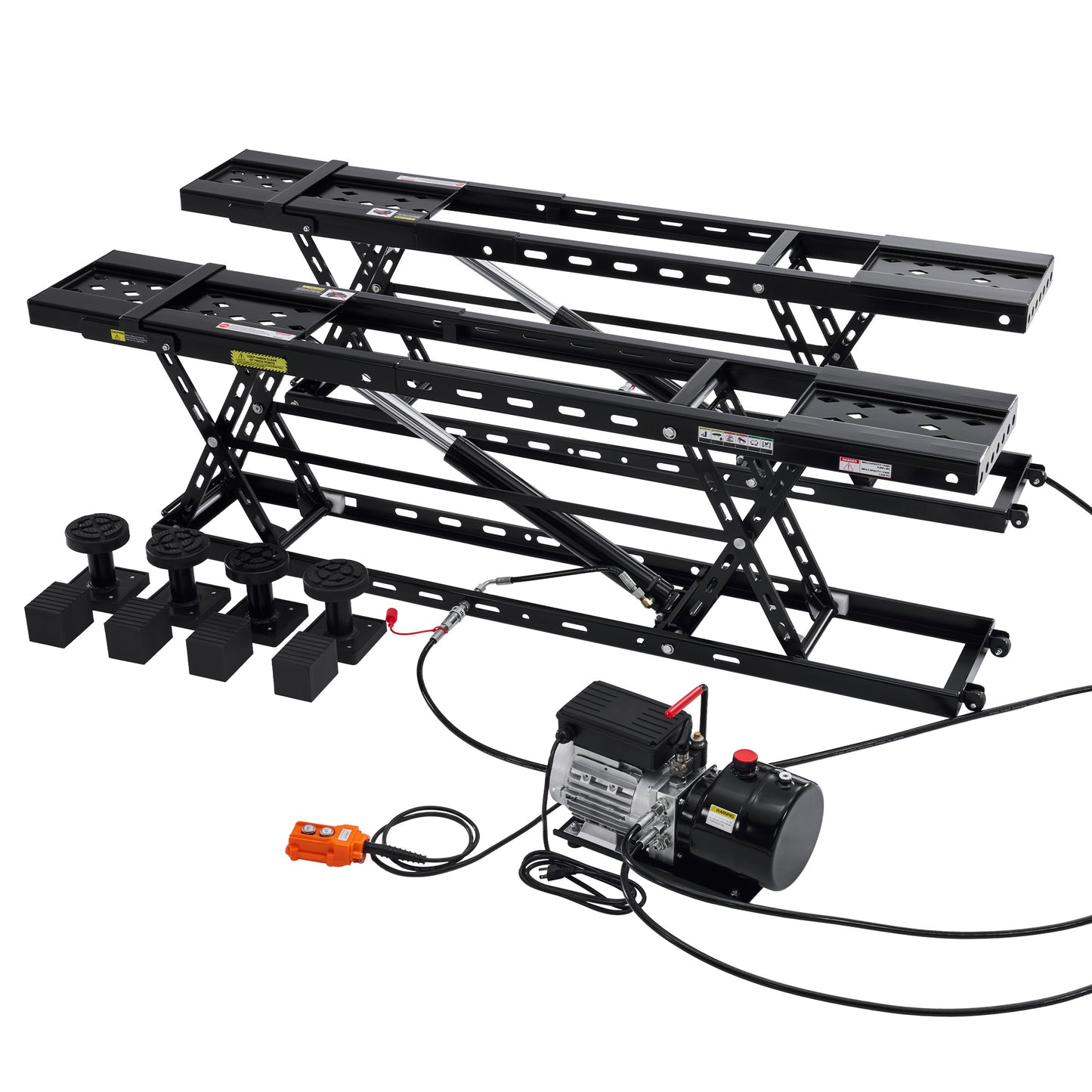 7000lb to 8000lb car lift designed for home garage workshop auto repair, suitable for sedan SUV pickup and most universal vehicles, ideal for maintenance inspection and underbody work.