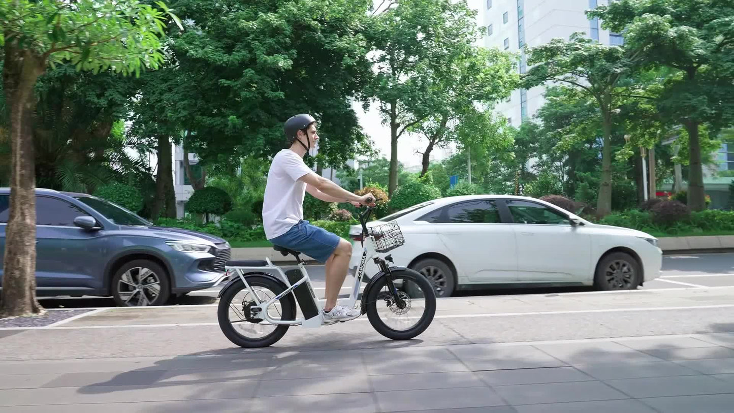 Adults Off-Road Electric Scooter with Seats, 500W Motor & 7800mAh Lithium Battery, 30Miles Range & 20MPH Top Speed E Scooter for Commuting, 20" X 3" Off-Road Tires, Front Shock Absorber, Adjustable Electric Scooter for Adults