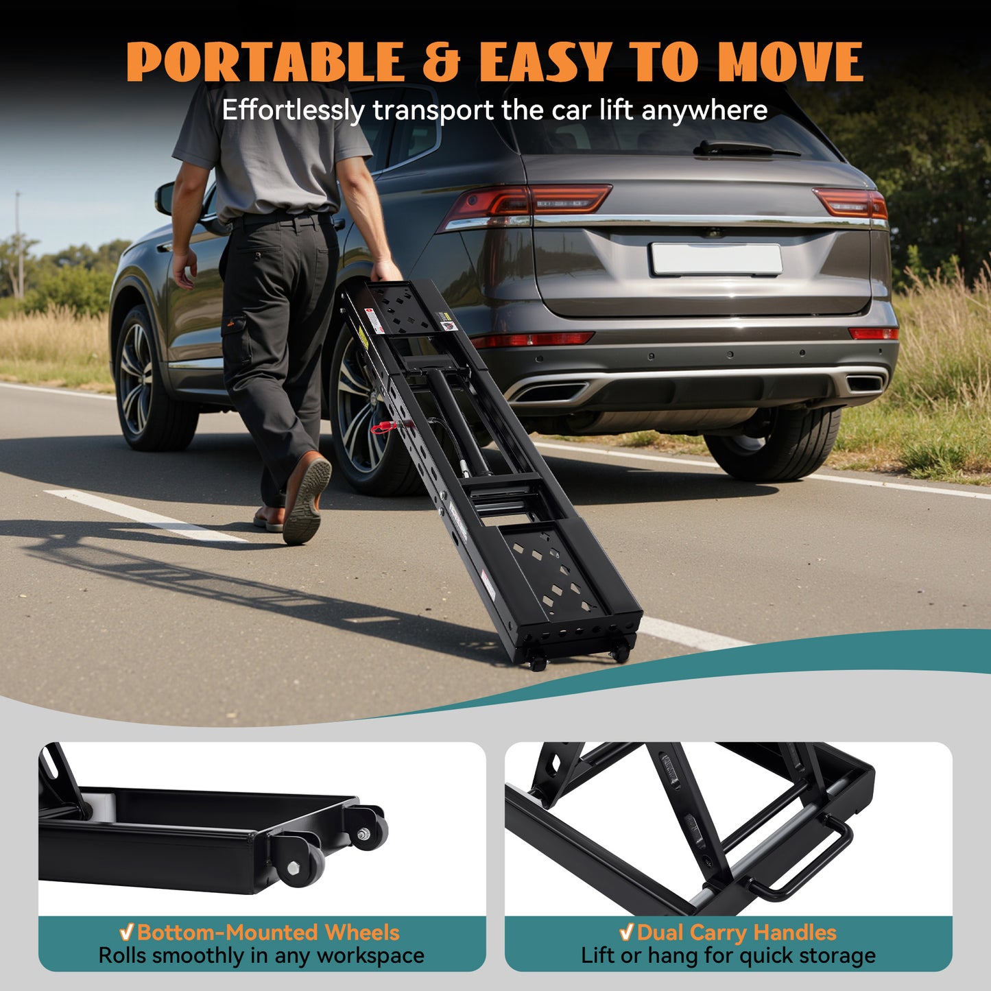 7000lb to 8000lb car lift designed for home garage workshop auto repair, suitable for sedan SUV pickup and most universal vehicles, ideal for maintenance inspection and underbody work.