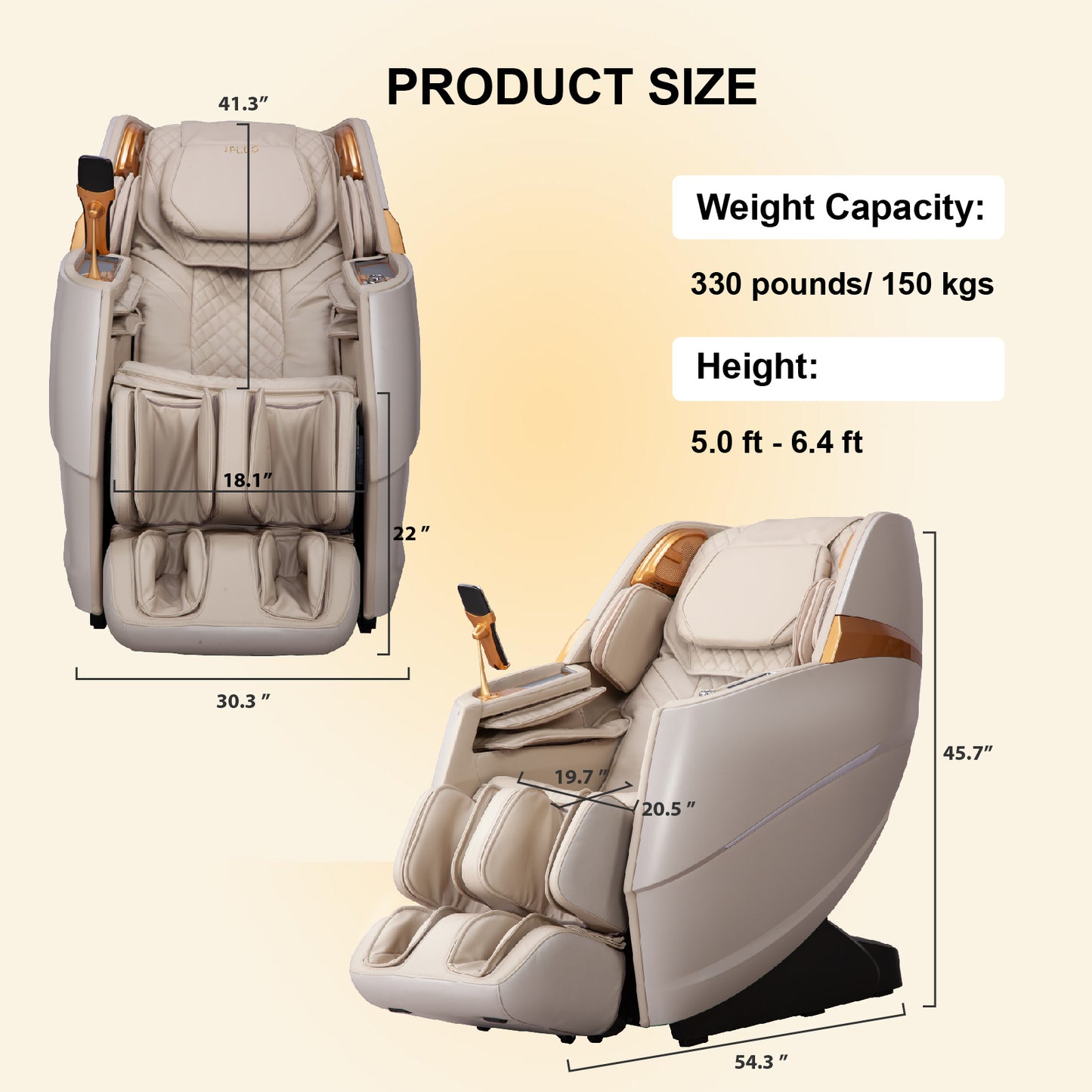 Upgraded Version 4D Massage Chair Zero Gravity | Full Body Massage Chair and Recliner AI Voice Control Automatic Leg Rest Calf and Foot Roller Heating