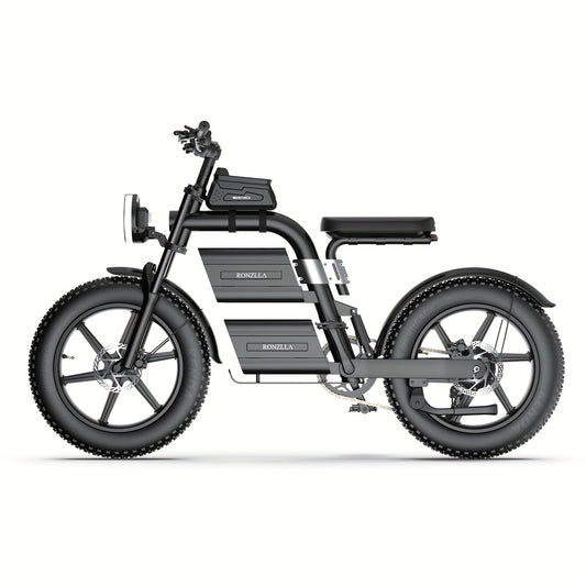 Electric Dirt Bike For Adults - 60V Fast Speed Commuter EBike With 20Ah*2 Battery, 93 Mile Long Range Motorcycle, All-Terrain Fat Tires, Full Suspension, Smart Display, USB Port, Storage Bag, Hydraulic Brakes. Perfect Gift For Christmas & New Year.