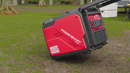 4800 Watt & 3600 Watt Gas Engine Generator for Camping & Emergencies - W/ CO Alarm, Portable, Low Noise, Inverter Generator
