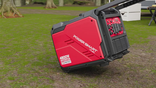 4800 Watt & 3600 Watt Gas Engine Generator for Camping & Emergencies - W/ CO Alarm, Portable, Low Noise, Inverter Generator