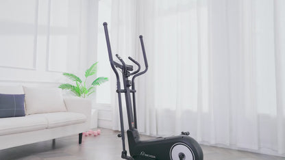 Elliptical Trainer, a Home Elliptical with an Ultra-quiet Magnetic Resistance System, Featuring 16 Resistance Levels, a Foldable Home Elliptical with an LCD Display, a Christmas Gift for Family and Friends