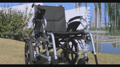 500W 20Ah Easy Foldable Electric Wheelchair Electromagnetic Braking 15miles Range, 400lbs Capacity 0060C