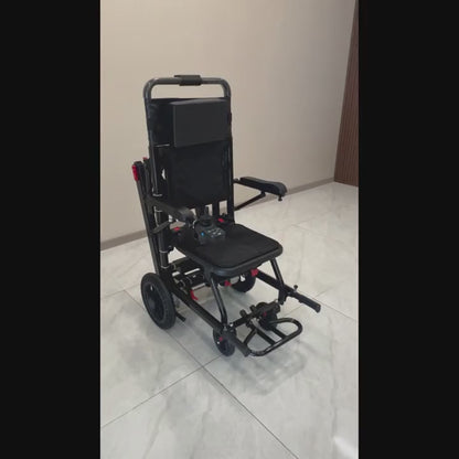 Nihhcune 15 Miles Long Endurance, Adult Intelligent Electric Wheelchair, Intelligent Controller, Stair Climber, Lightweight, One-step Folding And Unfolding, Can Be Put In The Trunk, High-power Motor, Strong Climbing Force, Anti-rollover Device