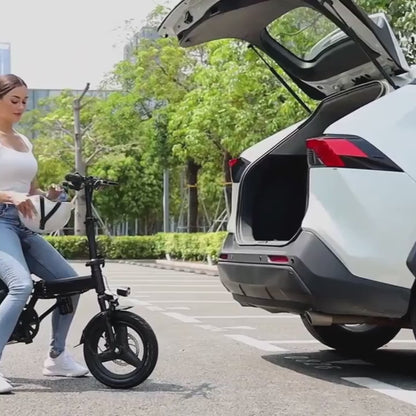 00W - Long-Range Commuter Electric Scooter with 48V Battery, 20-Mile Range, 19MPH Top Speed, 14" Fat Tires, 200lbs Max Load Capacity, Shock-Absorbing Seat, and Foldable Design for Adults
