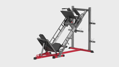 Leg Press Hack Squat Combo Machine Adjustable Lower Body Special Home Gym