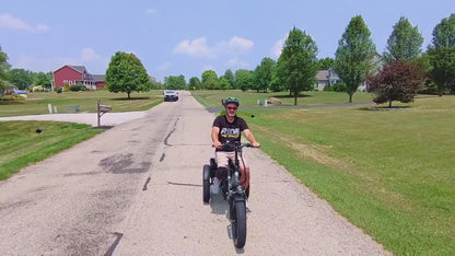 Dual Battery Electric Tricycle with 110-Mile High Range, Rear High-power Brushless Motor, 48V/15Ah&18Ah Removable Battery, 500lb Load Capacity, 20'' Tires And Large Basket, Suitable for Fishing/traveling, Essential for Elderly Travel(Husky Plus)